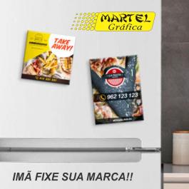 IMÃ MANTA 2X2 Cochê 250g 5X4,5 Frente colorida Verniz total frente Corte reto manta 2x2 